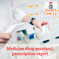 Medicine shop assistant /prescription expert Mr. Bidyut Mondal in Hariharpara